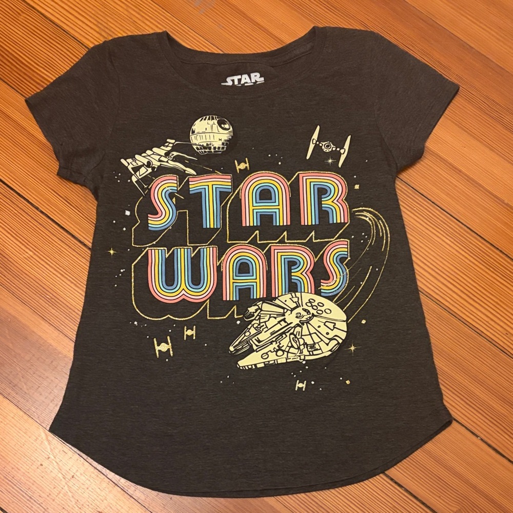 Star Wars Kids' Charcoal Graphic Tee size M